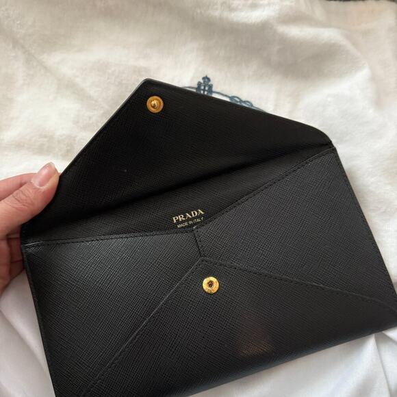 Prada Black Envelope Clutch - Picture 2 of 7